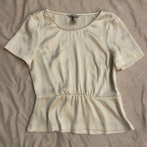 H&M Women's Off-White Silk Shirt